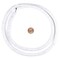 The Bead Chest African Vinyl Beads, Ghana Vulcanite Crafts Supplies for DIY Jewelry Making, Necklaces, Bracelets (8mm, White)